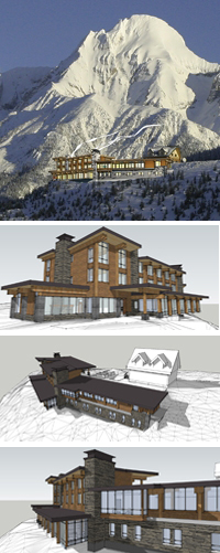 mica heli skiing new lodge